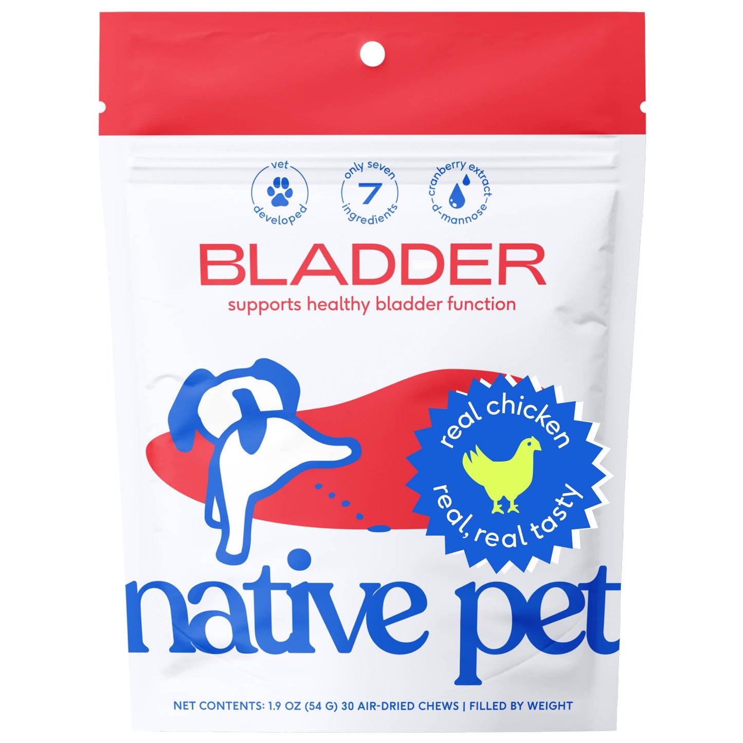 Native Pet - Cranberry Bladder Chews, Kidney & Urinary Supplement for Dog