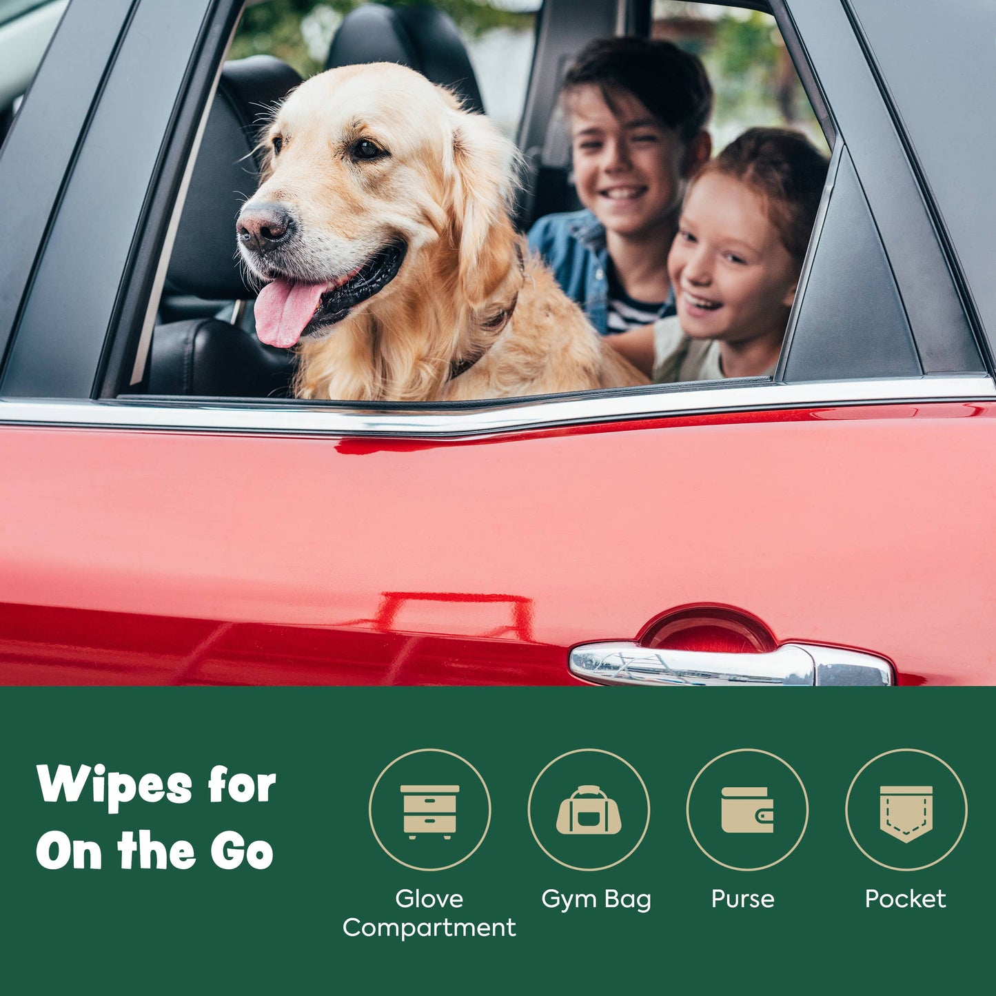 Chew + Heal - Extra Thick Herbal-Infused Dog Grooming Wipes - 220 Wipes