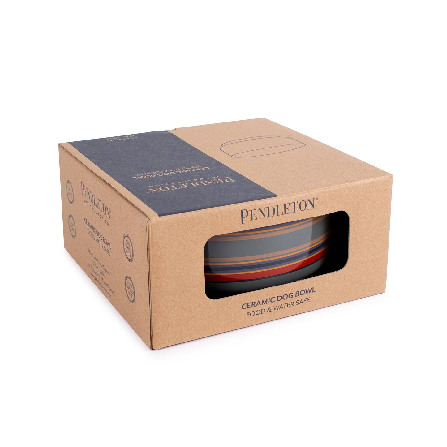 Carolina Pet Company - Pendleton Ceramic Food & Water Dog Bowl