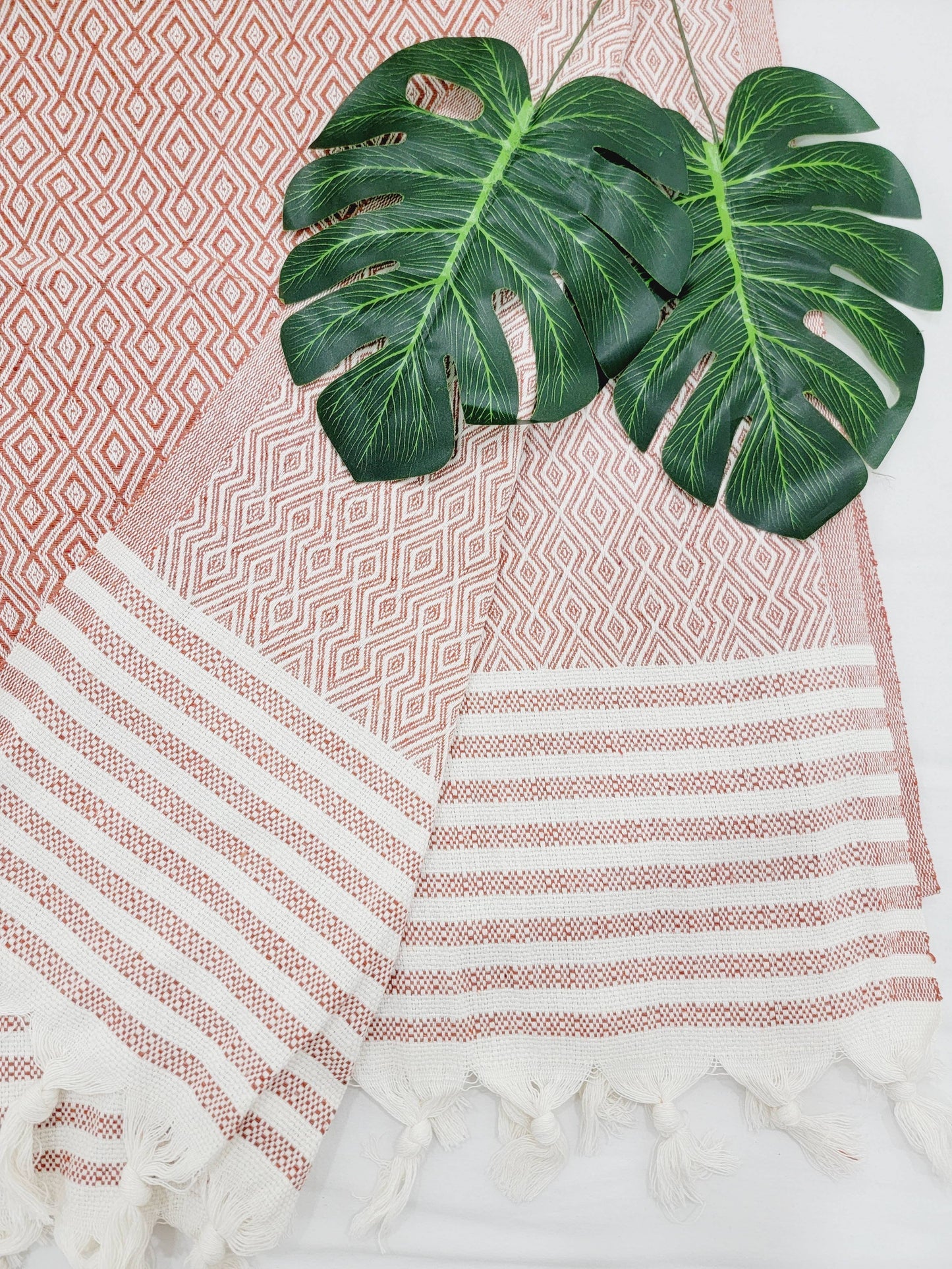 EBRU Home Throw Blankets and Bedspreads, Cotton woven, Hand woven