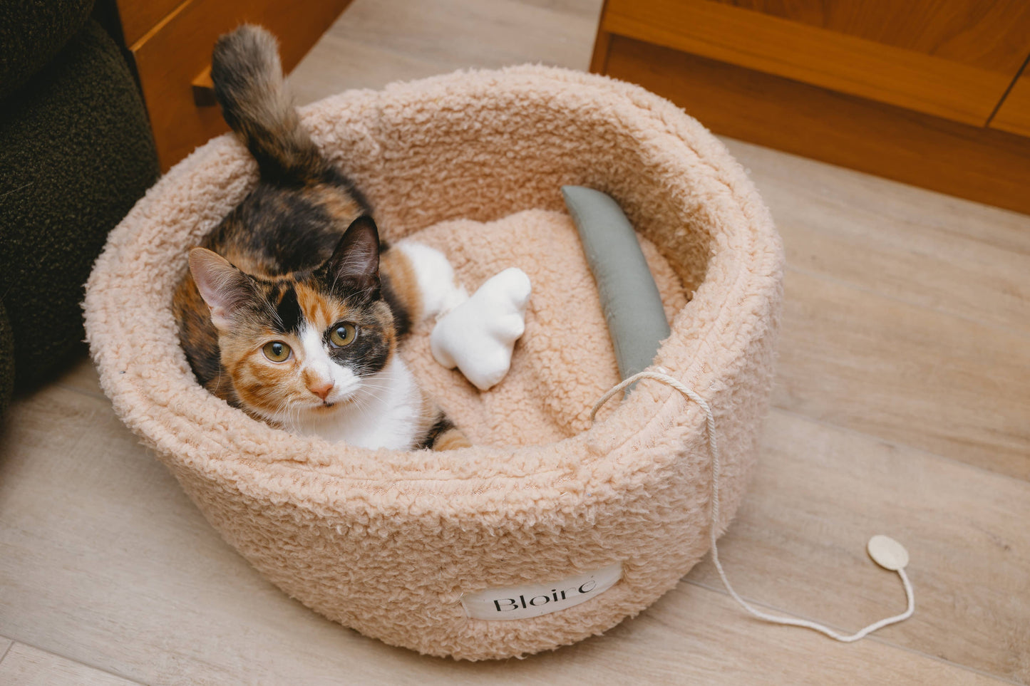 Ecocat - Ultra-Soft Sherpa Cat Bed – Plush Comfort for Cats