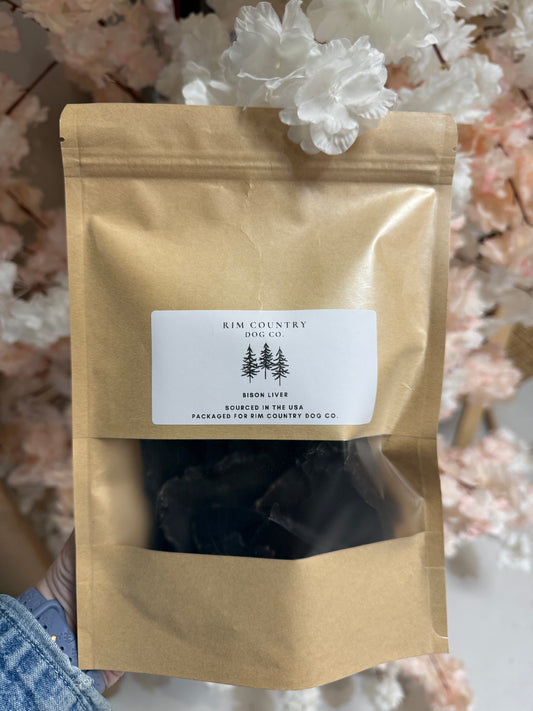 Rim County Dog Co - Dehydrated Bison Liver 5 oz