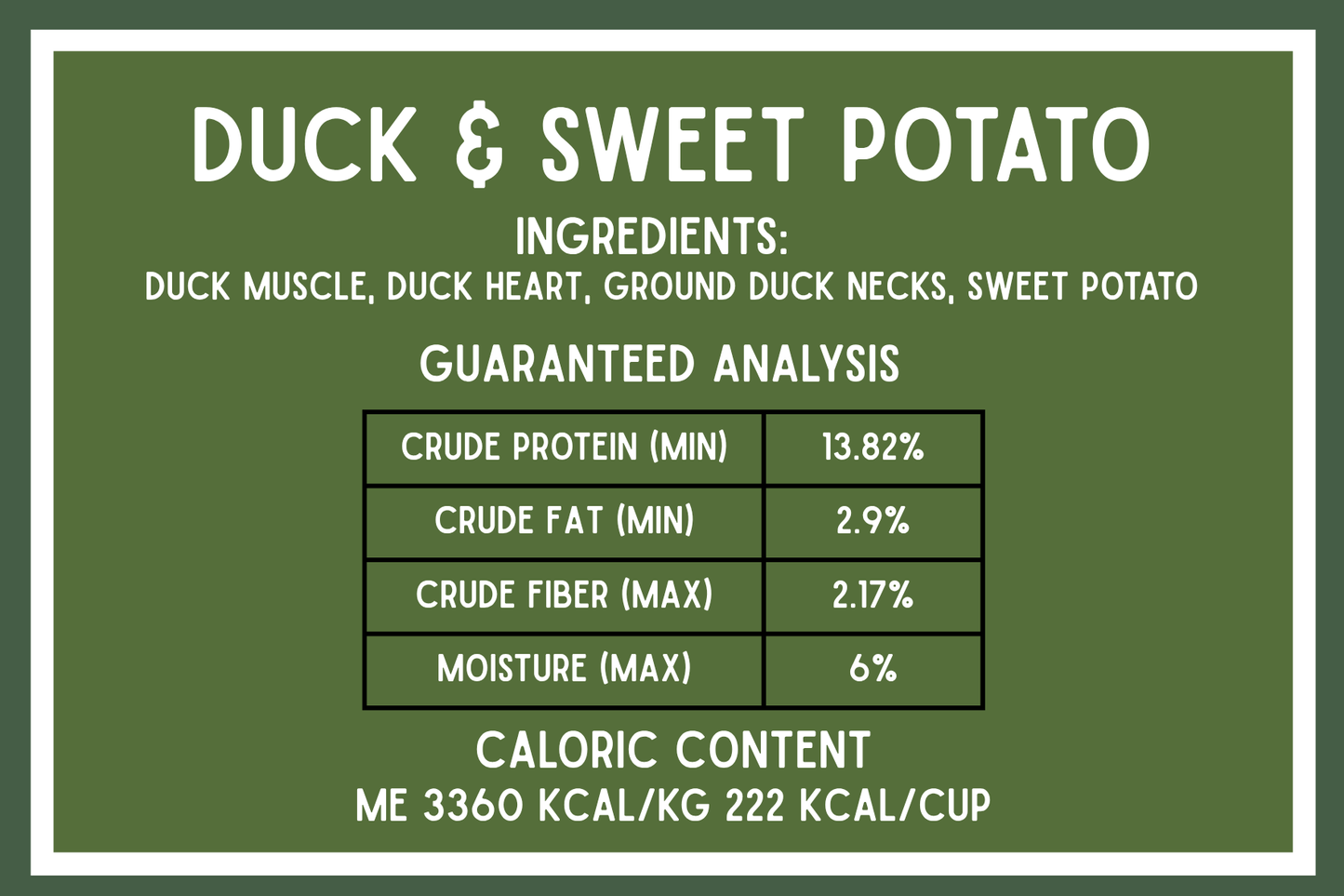 Ruff Food Backpacking Meals Duck & Sweet Potato 8 oz