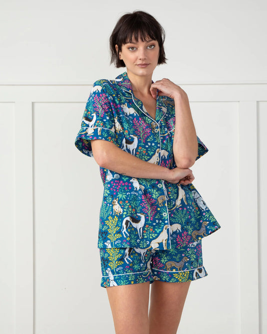 Print Fresh Short PJ Set in Must Love Dogs