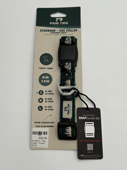 PawTrk EverBark – Dog Collar – Forest