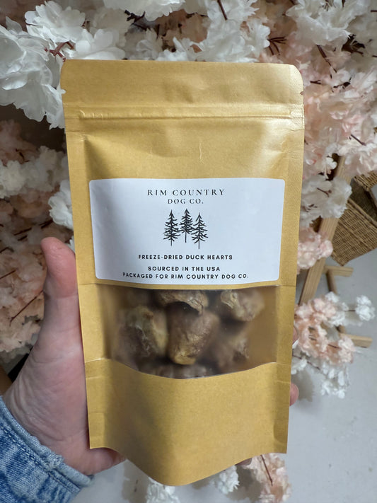 Rim County Dog Co - Freeze Dried Duck Hearts