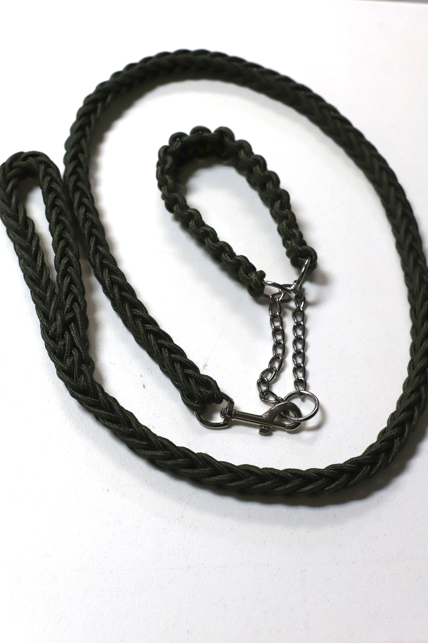 Braided Rope Leash and Collar Set