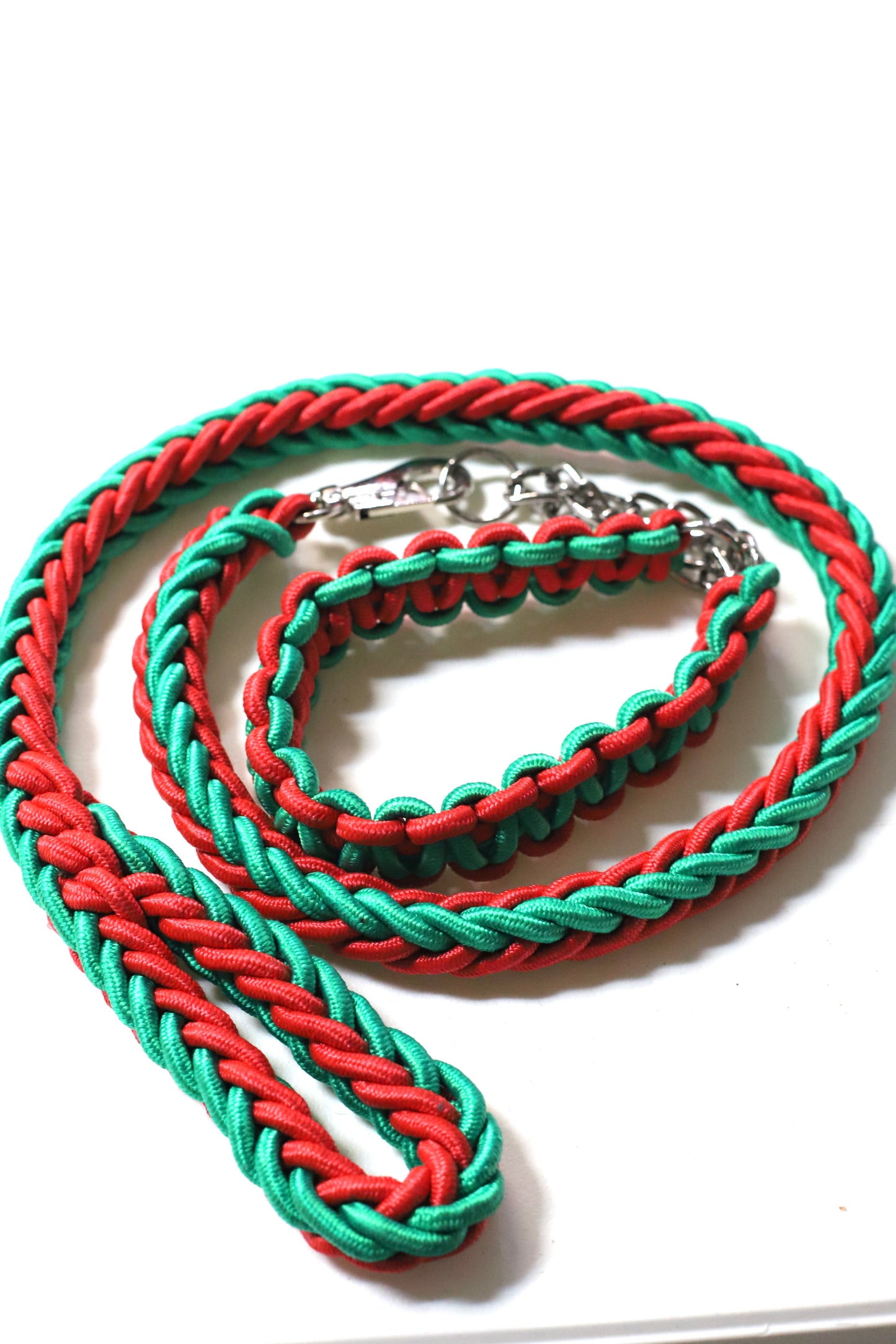 Braided Rope Leash and Collar Set
