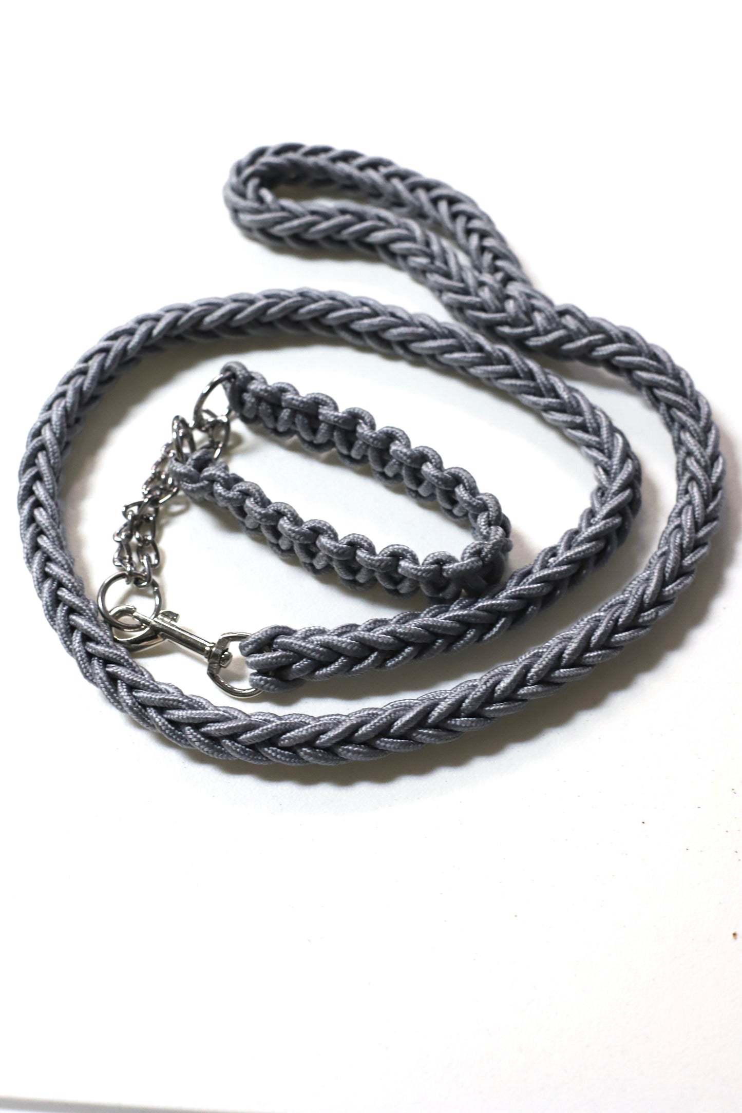 Braided Rope Leash and Collar Set