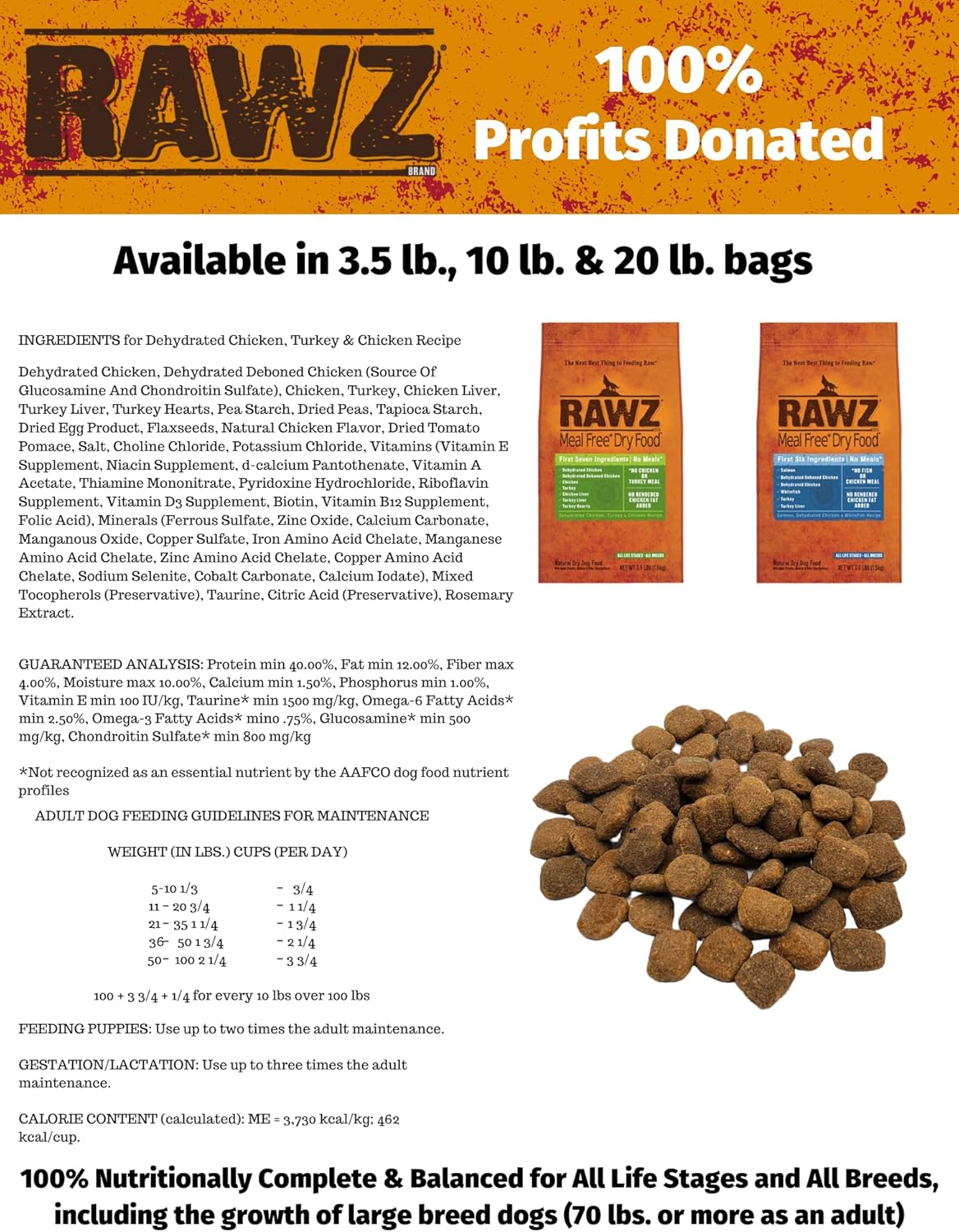 RAWS K9 Meal Dehydrated Food Recipe
