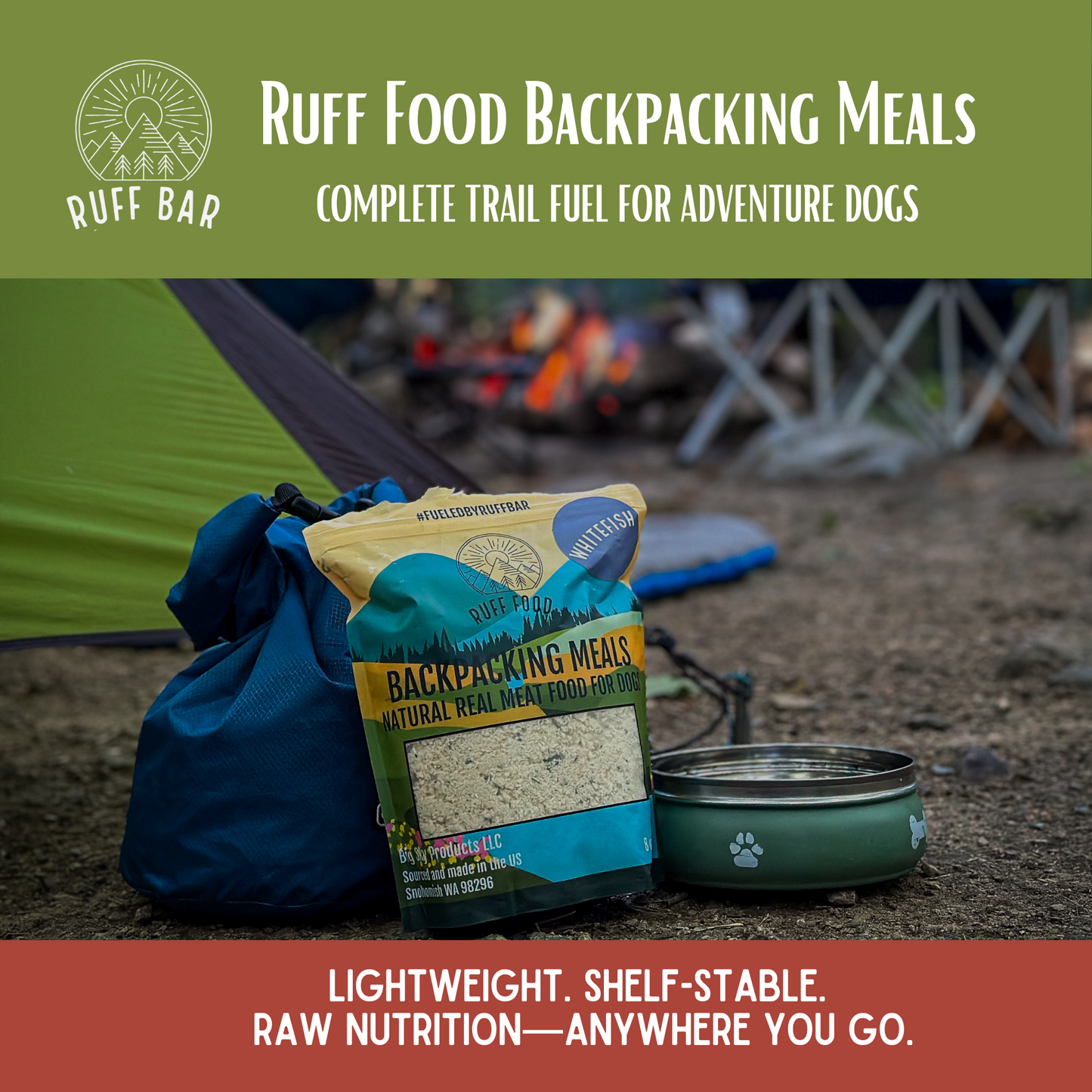 Ruff Food Backpacking Meals Salmon 16 oz