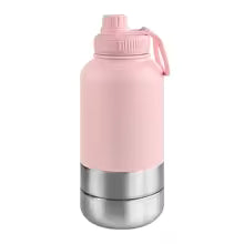 OKKPETS Portable Water Bottle Pet Feeder 3 in 1 Dog