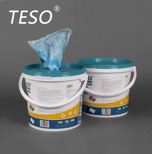 2510 heavy duty moist hand degreasing cleaning wipes tub - 90 wipes per bottle, 6 bottles per box