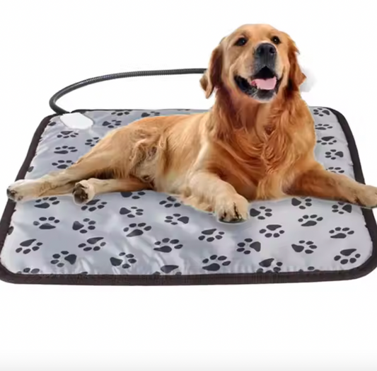 Adjustable Heating Pad Dog Cat Mat Bed Winter Pet Electric Blanket Heating Mat Waterproof Bite-resistant Wire - SIZE MEDIUM