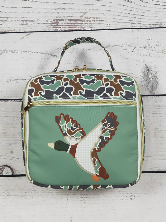 sassy kids palace - Camouflage Duck Printed Canvas Lunch Boxes Bag