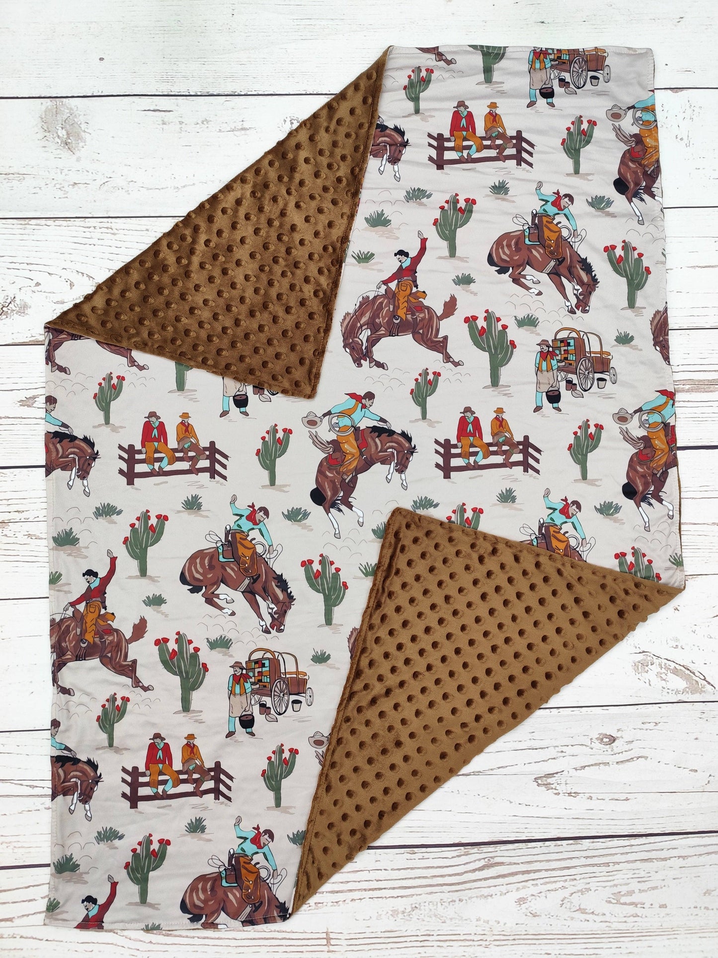 sassy kids palace - Baby Western Rodeo Blanket