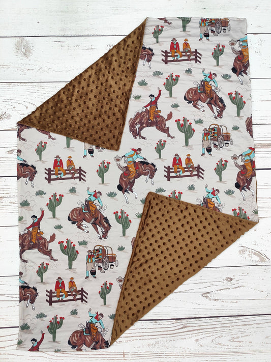 sassy kids palace - Baby Western Rodeo Blanket