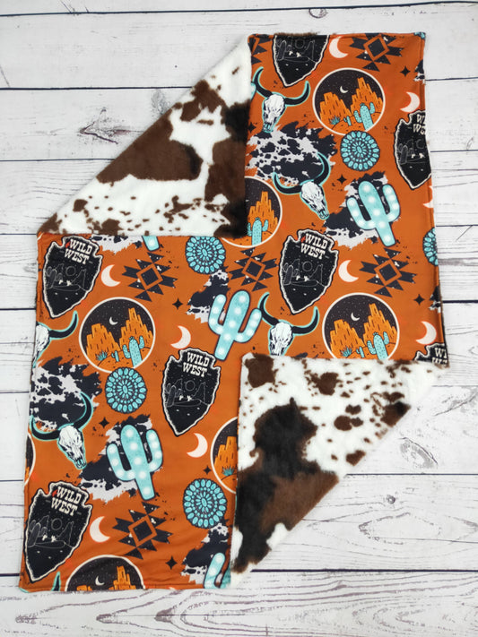 Sassy kids palace - Wild West Western Baby Blanket