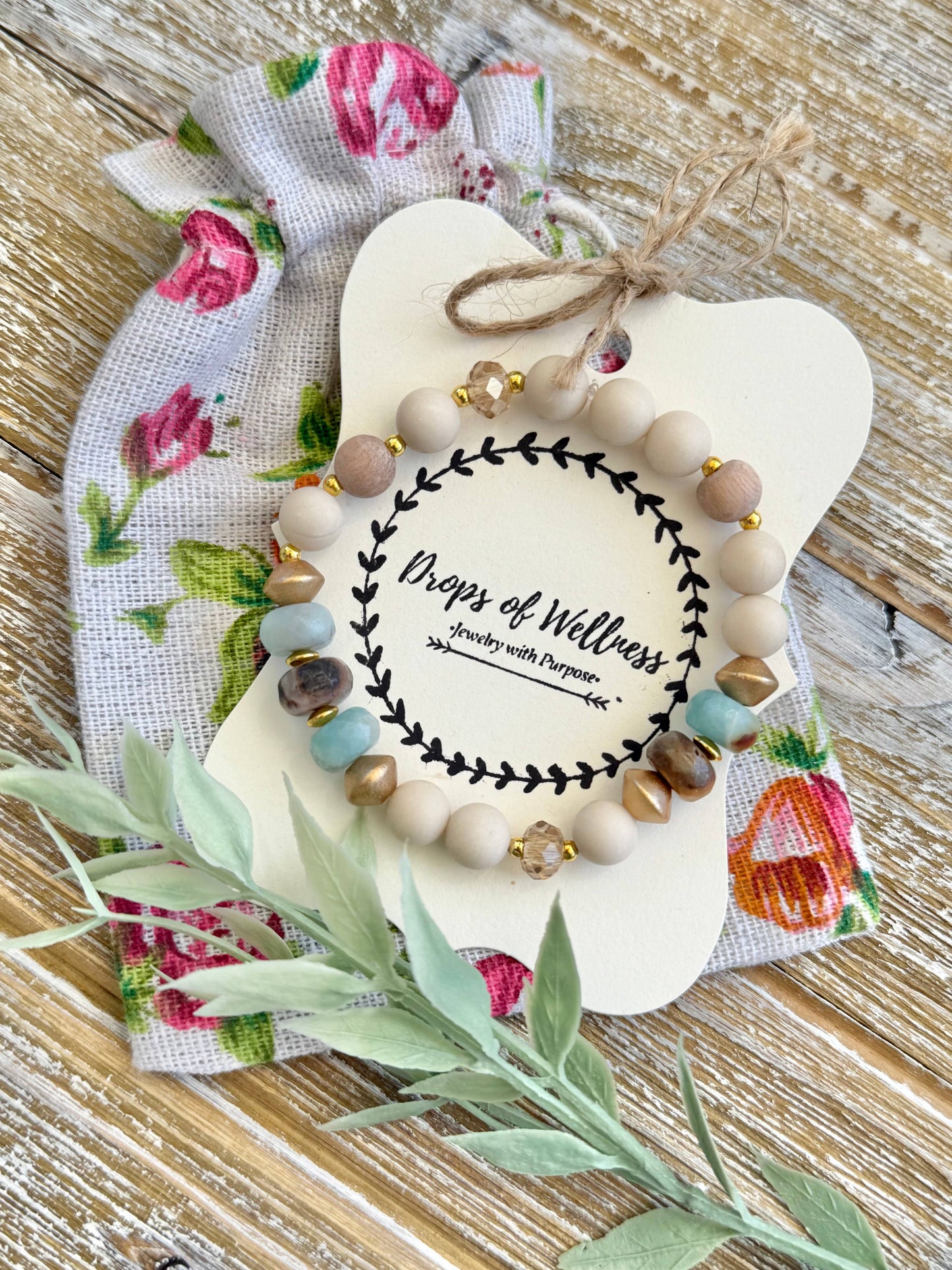 Drops of Wellness Goods - Beaded Bracelets, Stackable Bracelet, The Laken
