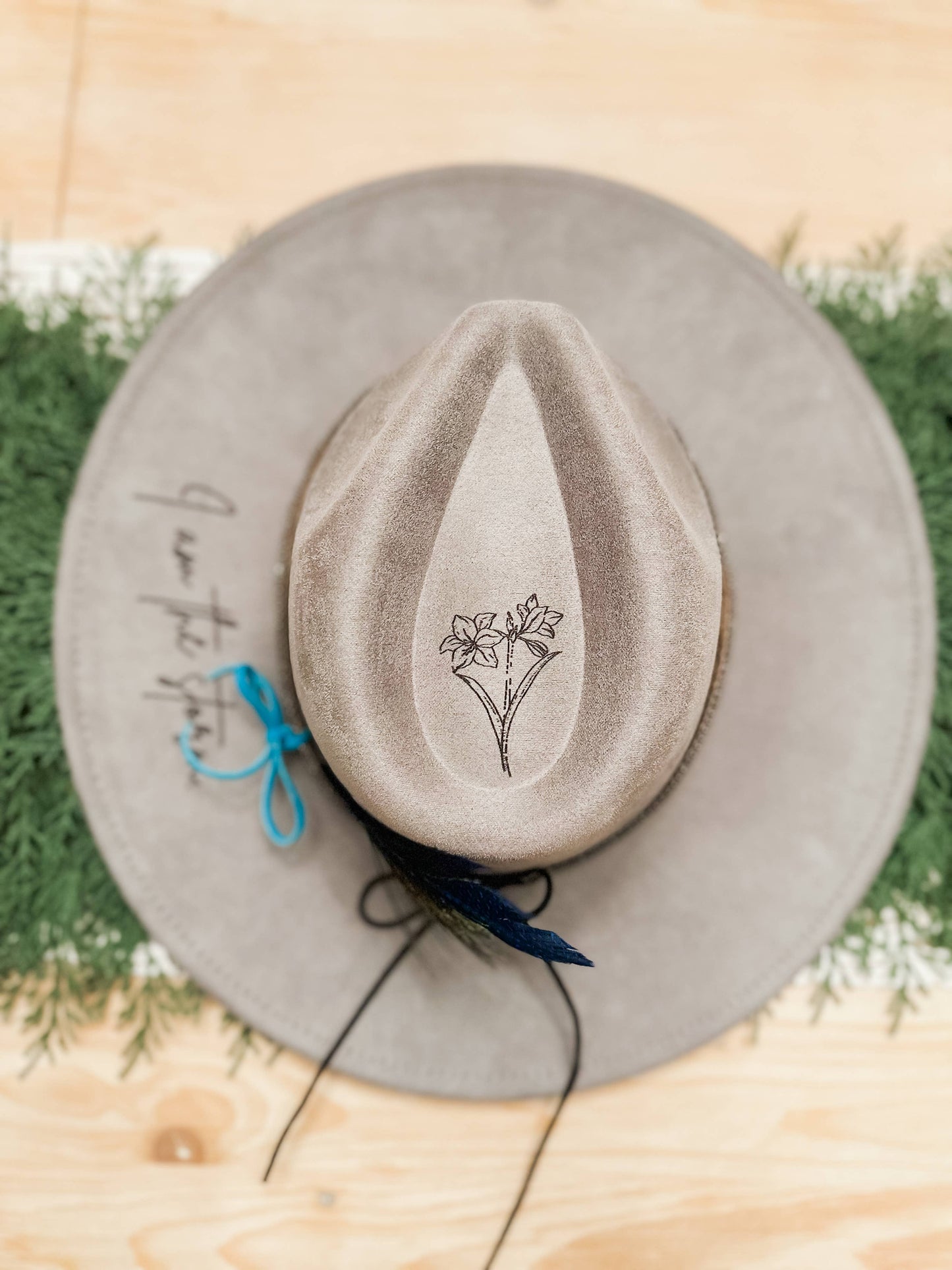 Wild Indigo - I am The Storm Burned Hat Western Hat Rancher Cowboy