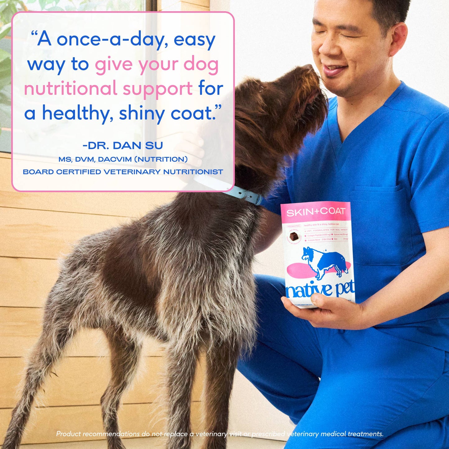 Native Pet - Skin + Coat Chews, Skin & Coat Supplement for Dogs
