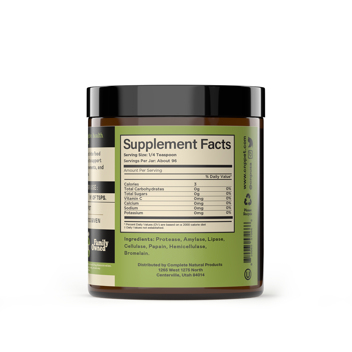 Complete Natural Products - Digestive Enzymes for Dogs and Cats