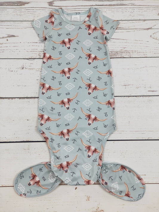 sassy kids palace - Cows Tags Printed Infant Babygown