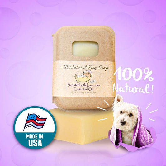 Delightfully Delicious Dog Treats - Lavender Dog Shampoo Bar | Dog Soap Bar | Pet Shampoo Bar