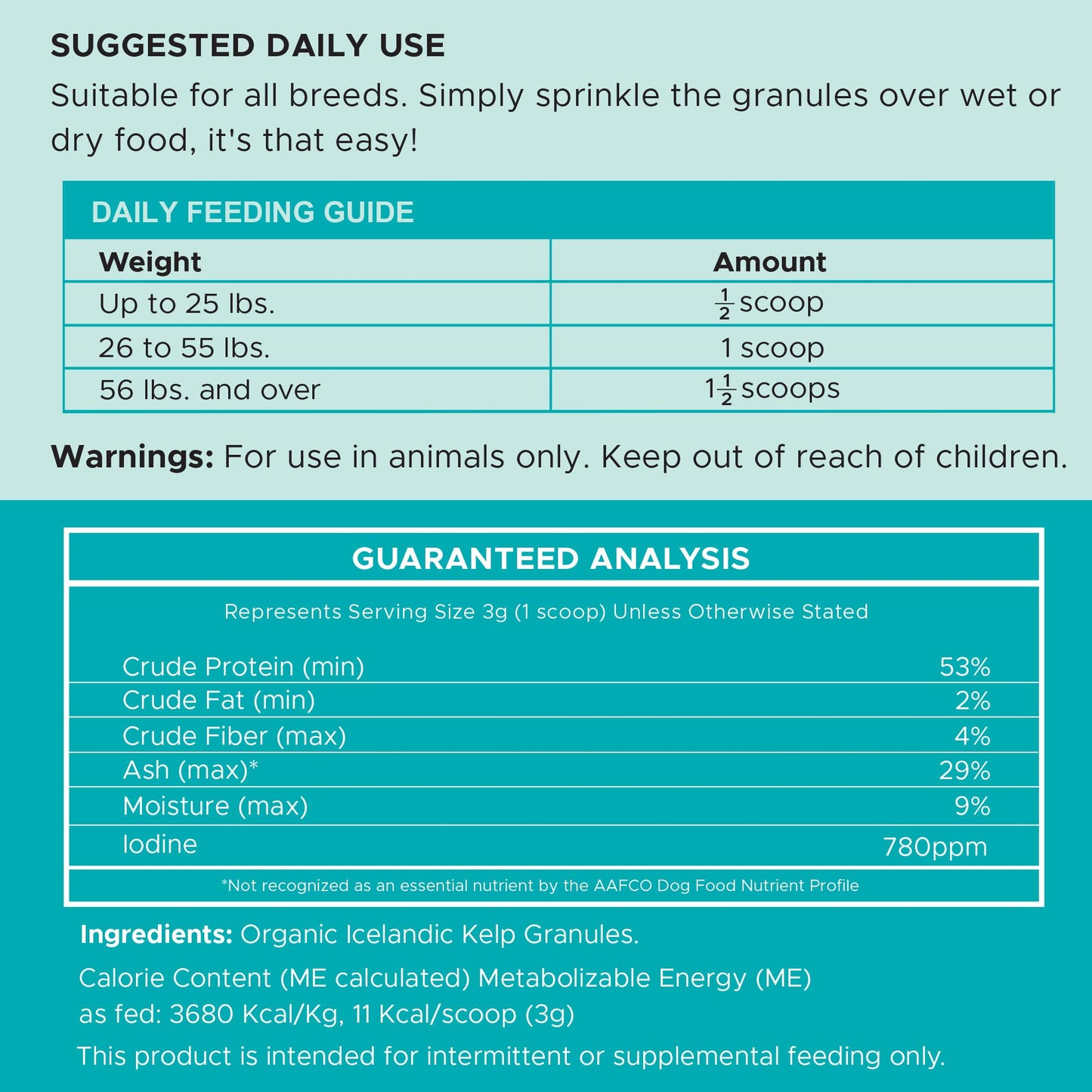 Chew + Heal - Organic Kelp Granules Marine Superfood Powder with Spoon
