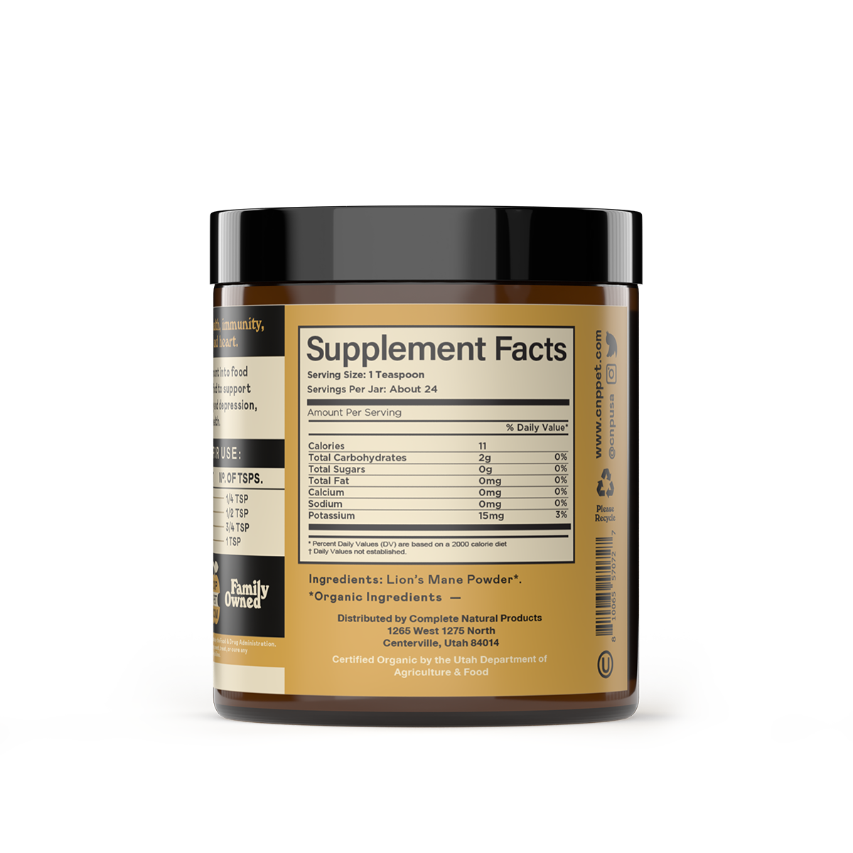 Complete Natural Products - Organic Lion's Mane Mushroom Powder