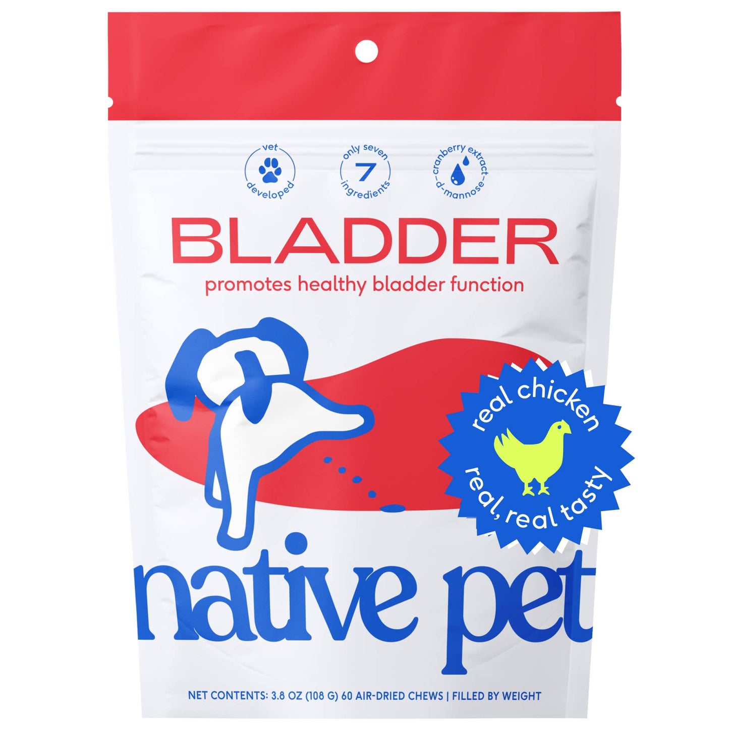 Native Pet - Cranberry Bladder Chews, Kidney & Urinary Supplement for Dog
