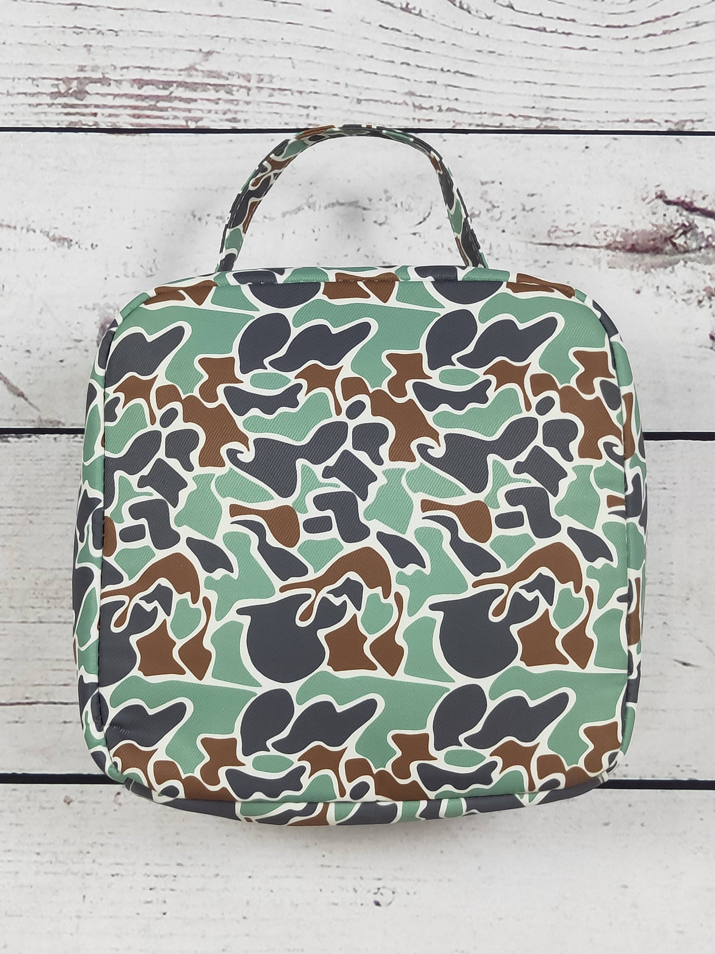 sassy kids palace - Camouflage Duck Printed Canvas Lunch Boxes Bag