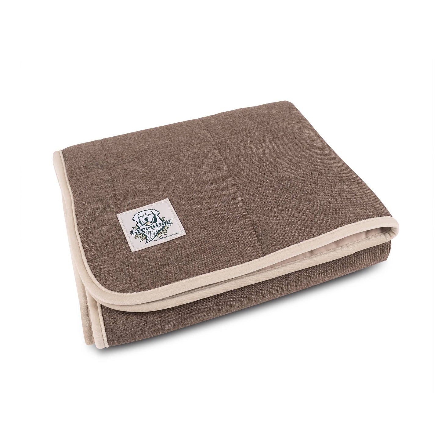 Carolina Pet Company - Green Dog Crate Blanket - Luxe Natural