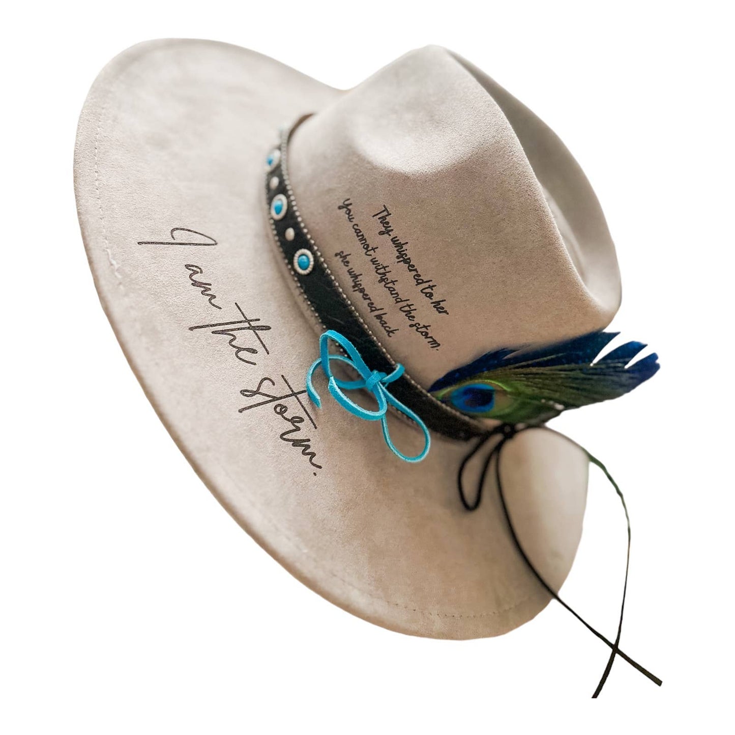 Wild Indigo - I am The Storm Burned Hat Western Hat Rancher Cowboy