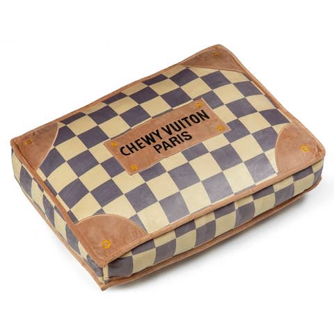 Haute Diggity Dog - Checker Chewy Vuiton Bed Soft, Washable Dog Bed