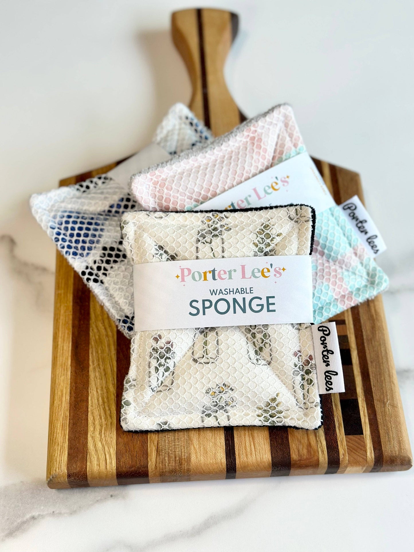 Porter Lee's - Washable Reusable Sponge--Surprise Print