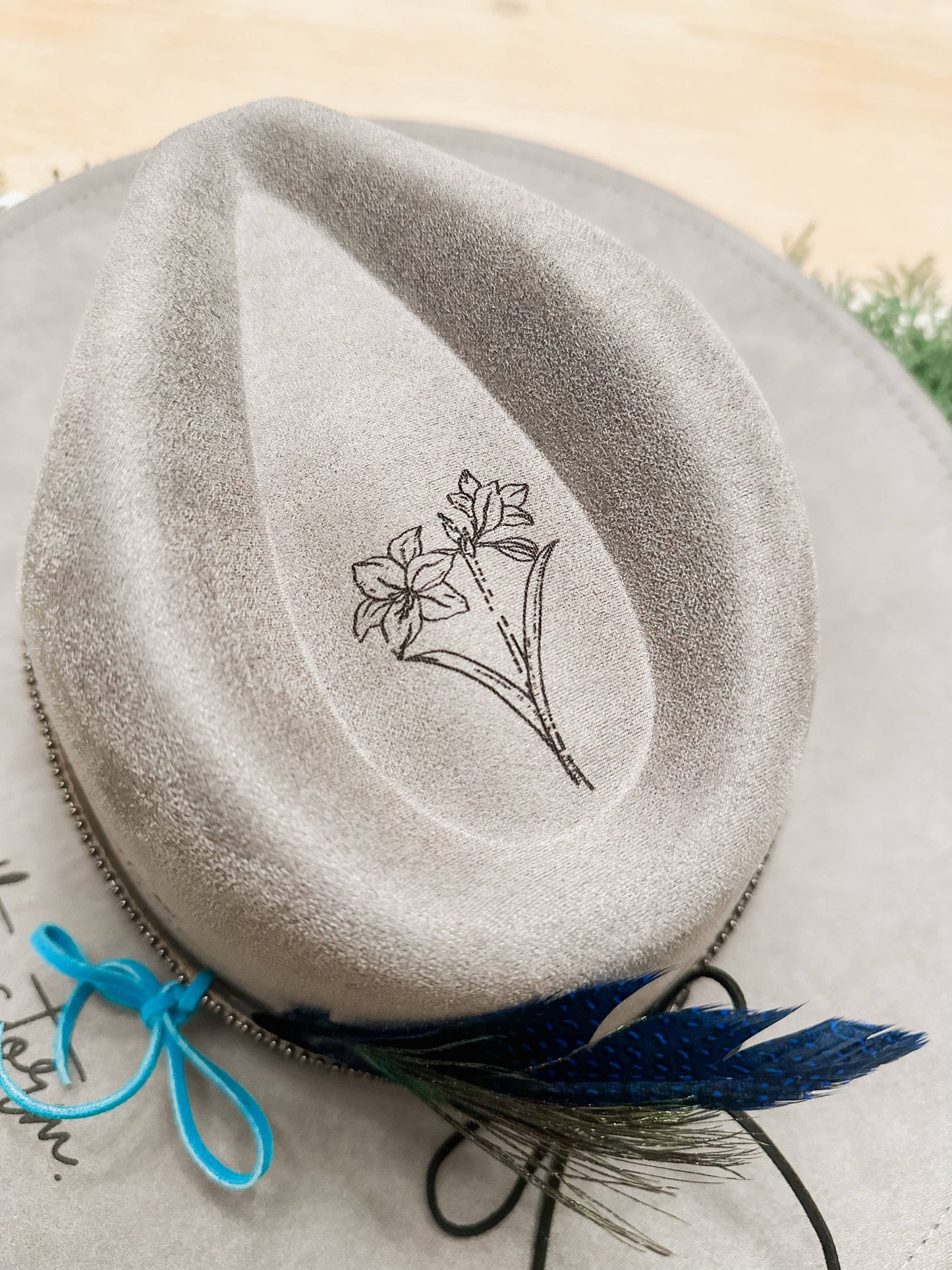 Wild Indigo - I am The Storm Burned Hat Western Hat Rancher Cowboy
