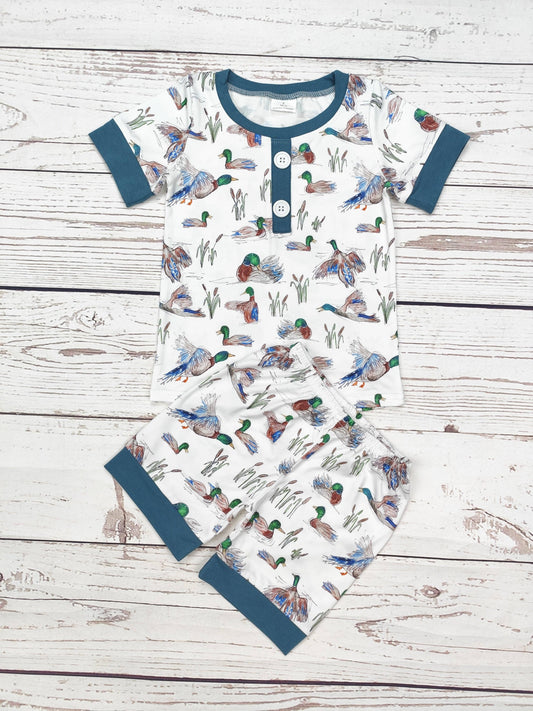 sassy kids palace - Boys Duck Printed Pajamas Set