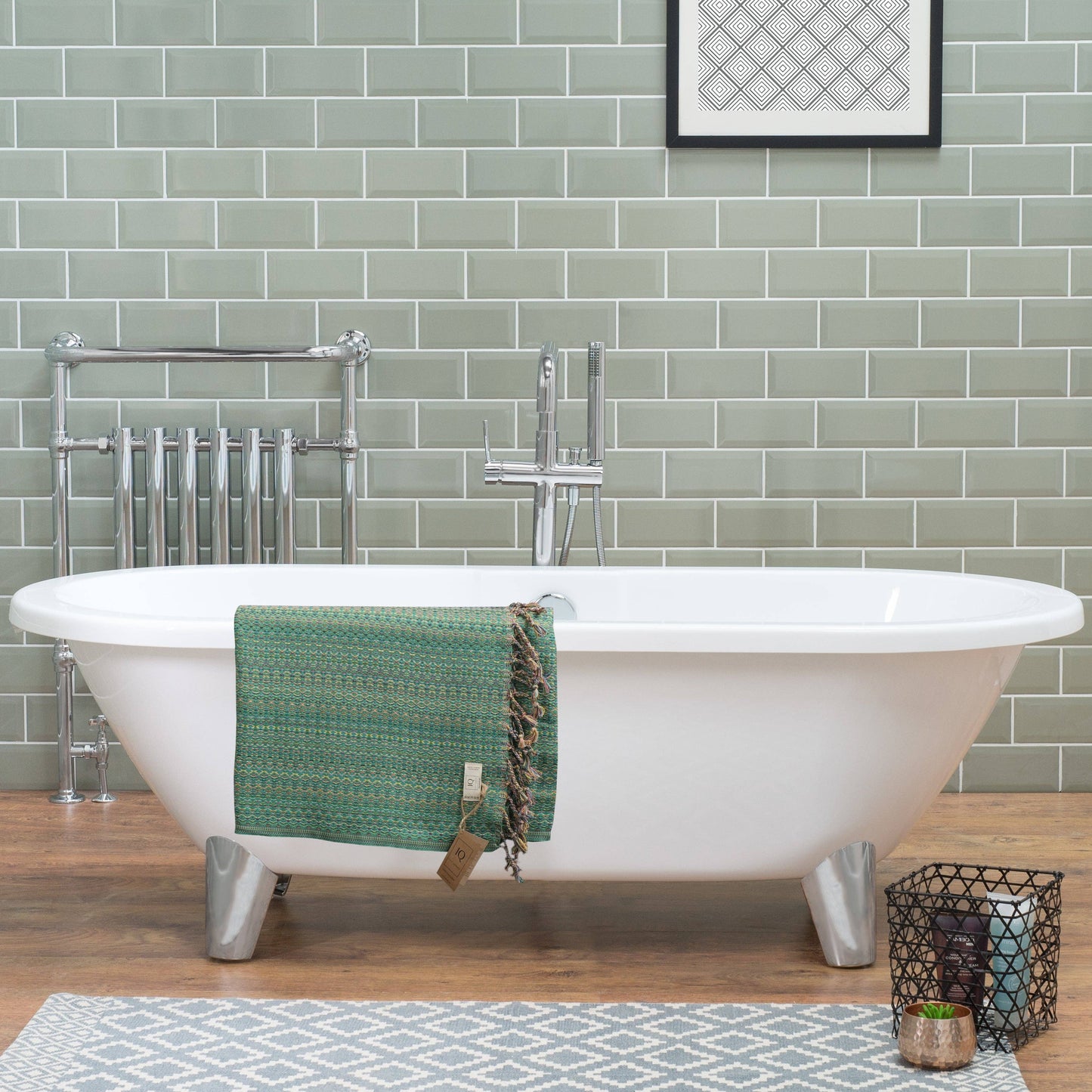 cotonIQ - Hammam towel | sauna towel | beach towel | Mexico |green|180x100cm