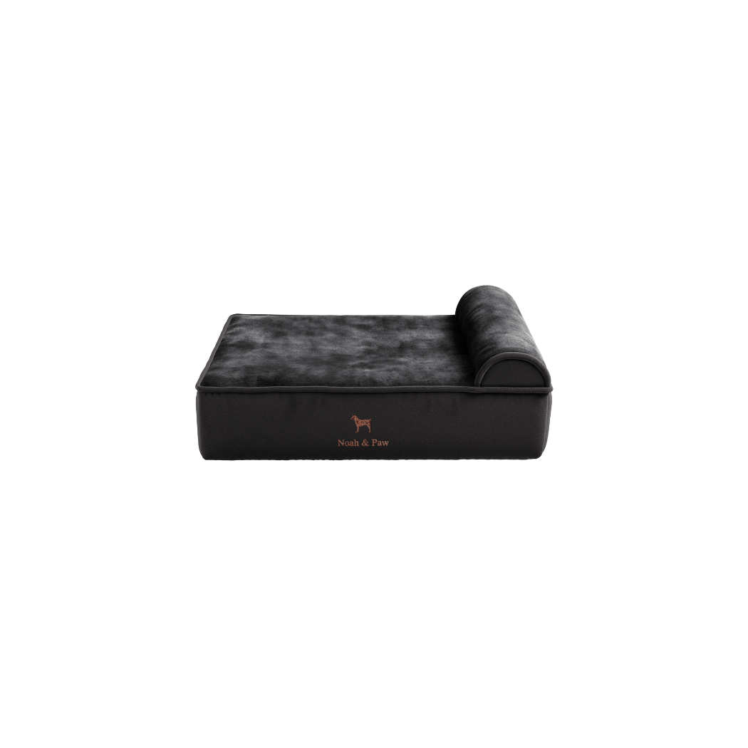 NOAH AND PAW LLC - Denim Orthopedic Pet Bed, Memory Foam, Infused with Cooling Gel - Classic