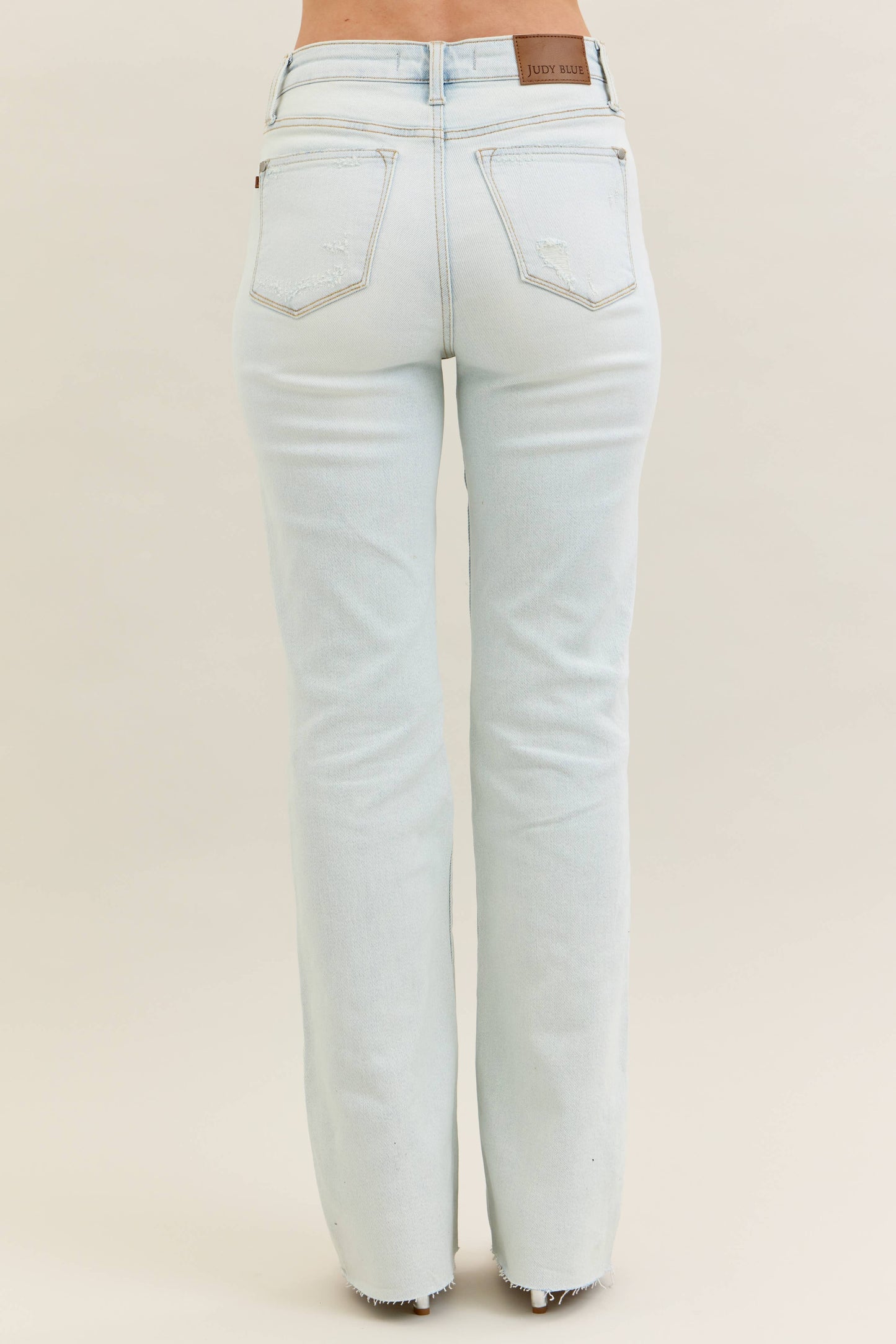 Judy Blue Jeans - Mid Rise Distressed & Fray Hem Bootcut