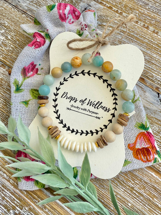 Drops of Wellness Goods - Beaded Bracelets, Stackable Bracelet, The Mara