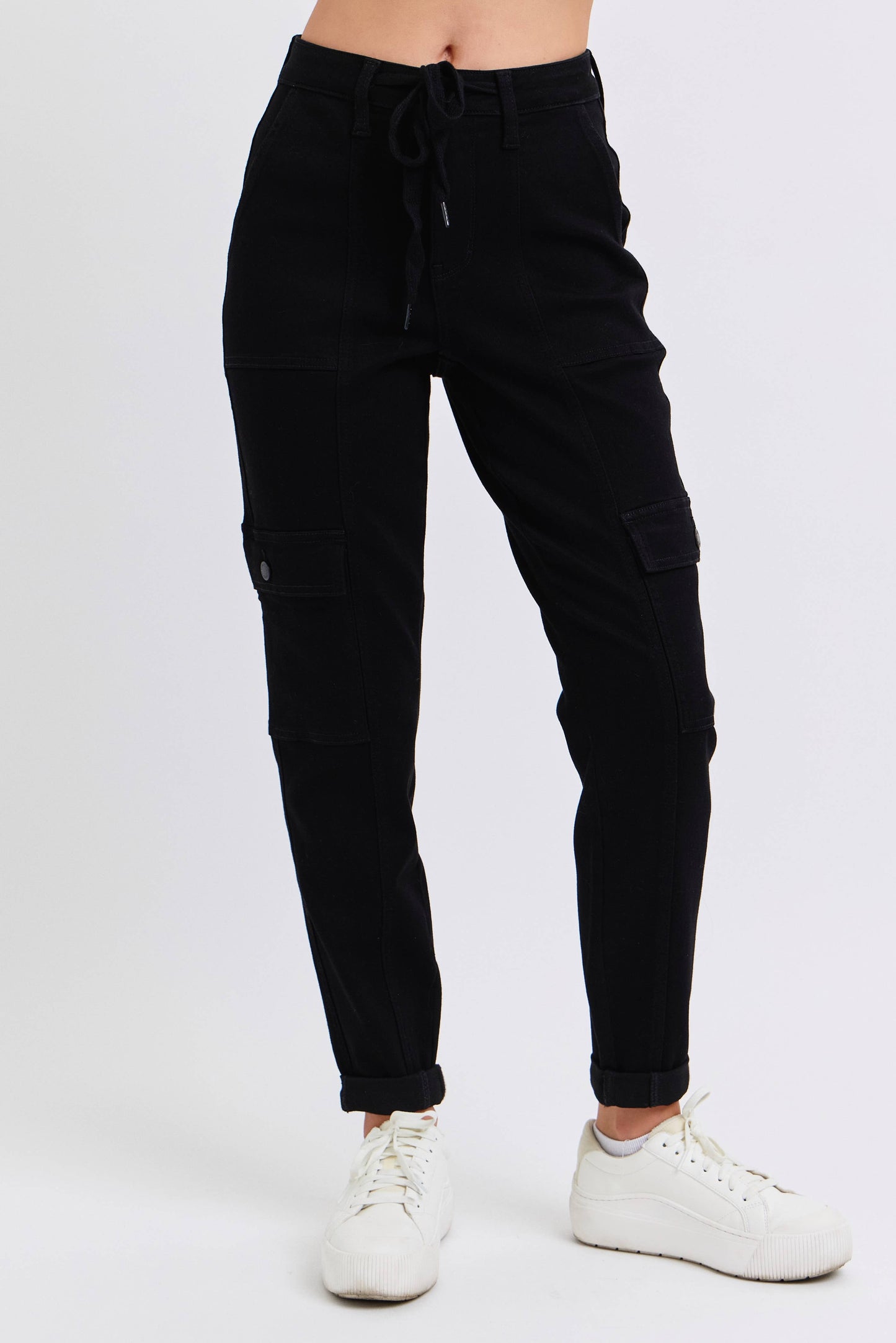 Judy Blue Jeans - High Waisted Cargo Cuffed Jogger