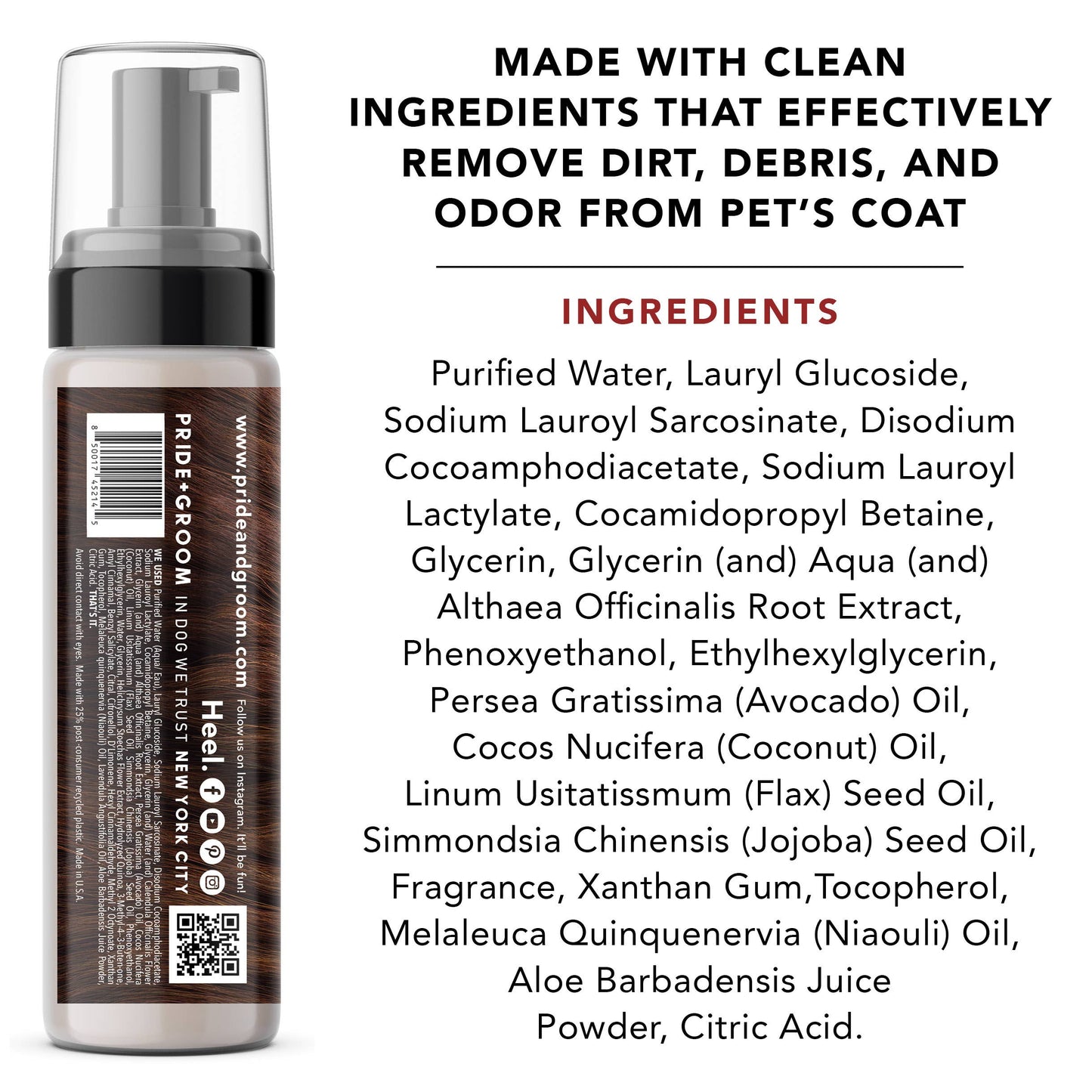 PRIDE+GROOM - THE MANE TAME | WATERLESS SHAMPOO FOAM