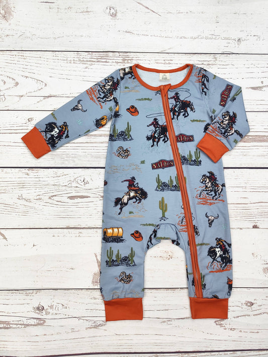 sassy kids palace - Baby Boy Western Rodeo Zippy Sleeper