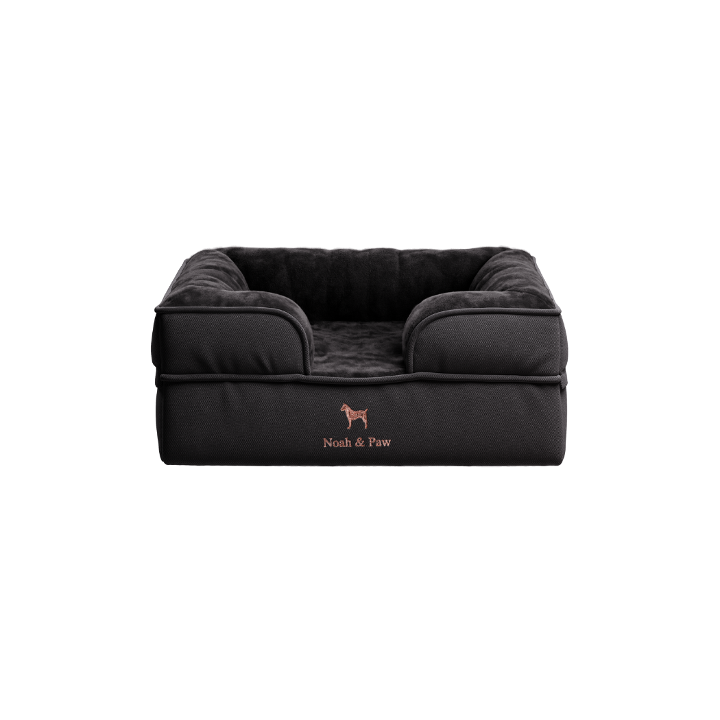 NOAH AND PAW LLC - Denim Orthopedic Pet Bed, Memory Foam, Infused with Cooling Gel