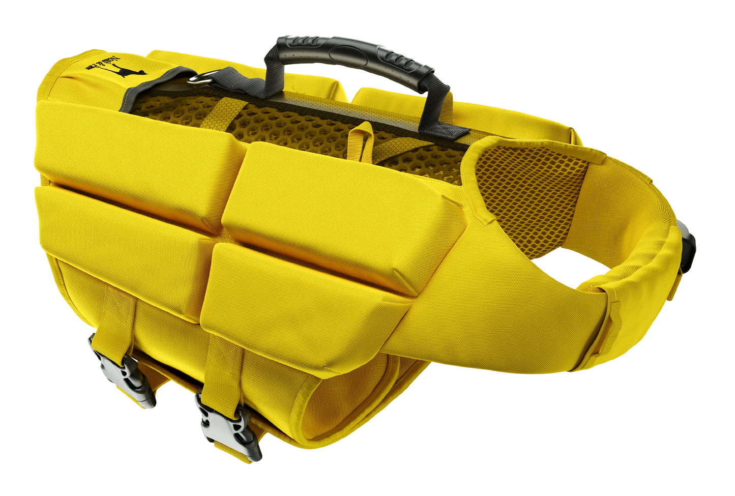 NOAH AND PAW LLC - Human Standards Dog Lifejacket Design with 4x Foam Support for Max Floating - Yellow