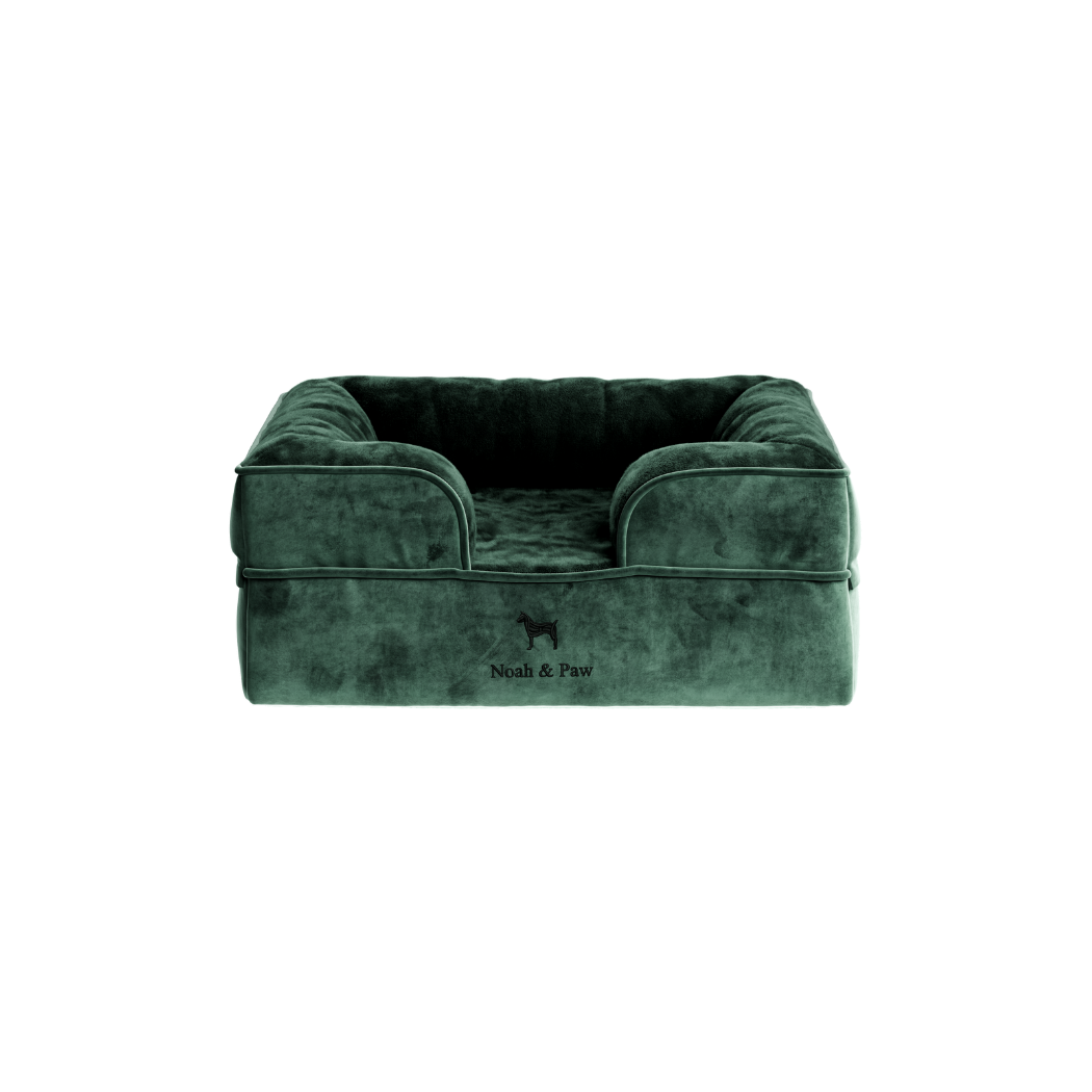 NOAH AND PAW LLC - Velvet Orthopedic Pet Bed, Memory Foam, Infused with Cooling Gel