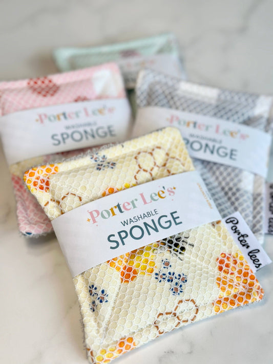 Porter Lee's - Washable Reusable Sponge--Surprise Print