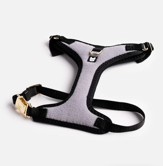 Aquafleece Waterproof Dog Harness – Gray Adjustable, Padded & Durable